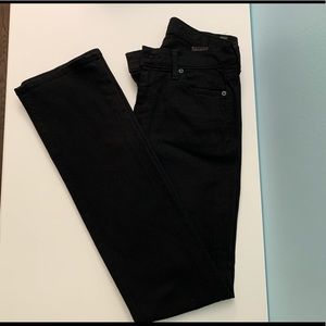 7 for All Mankind  black skinny jeans EUC